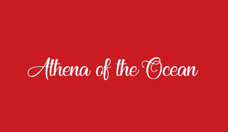 Athena of the Ocean font big