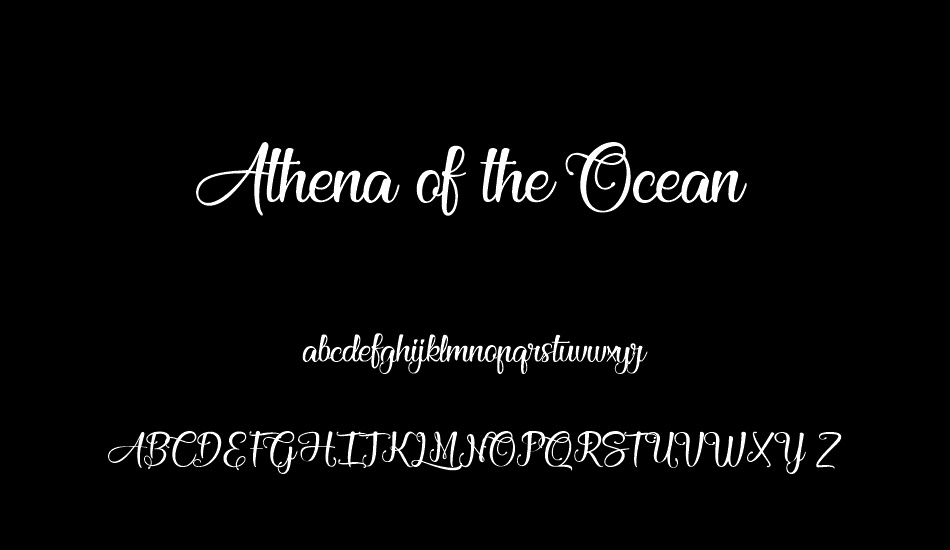 Athena of the Ocean font