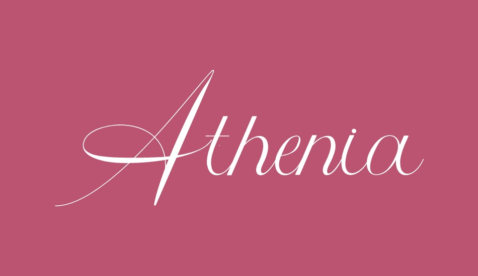 Athenia font big