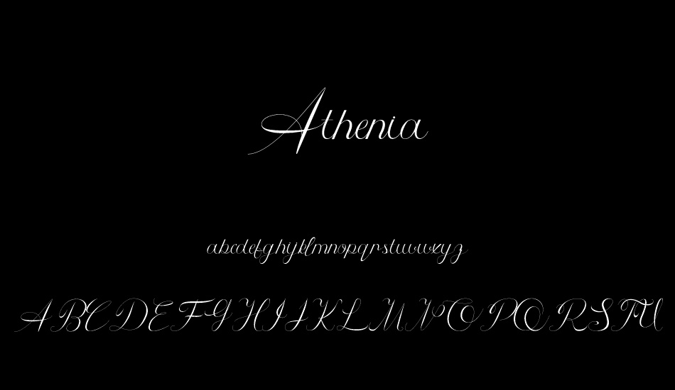 Athenia font