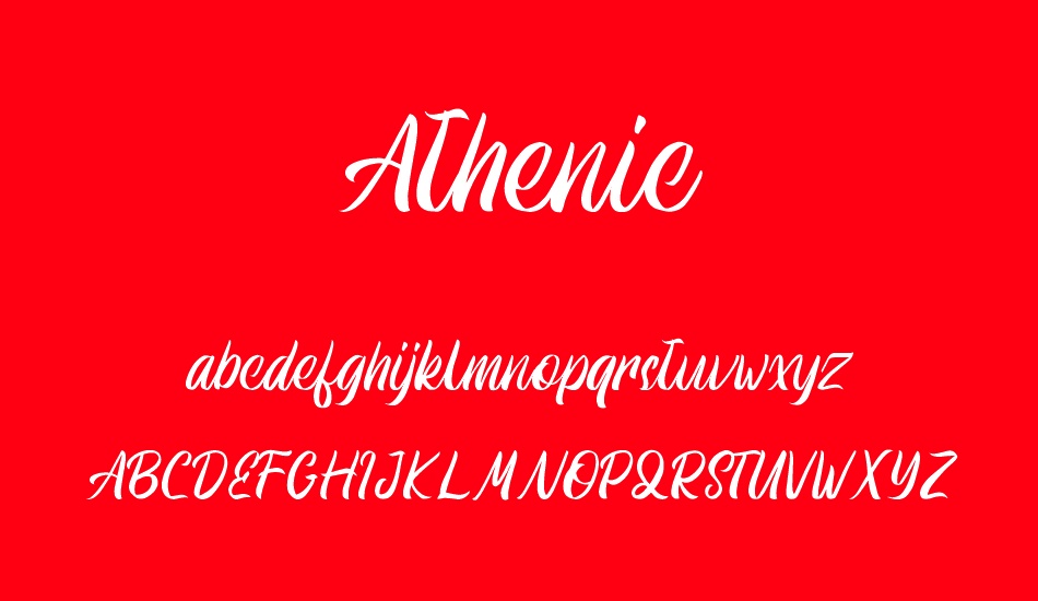 Athenic font