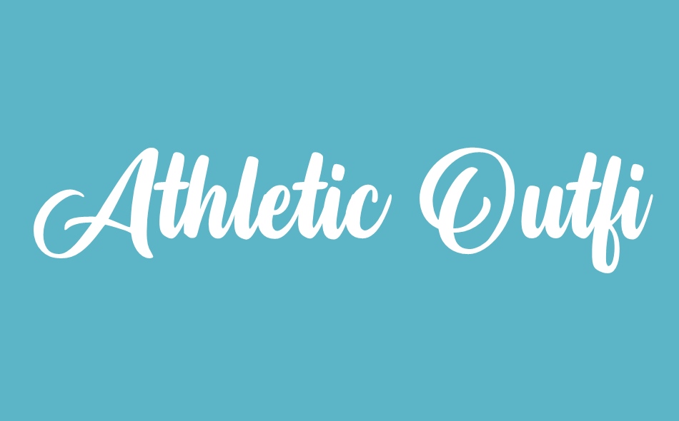 Athletic Outfit font big