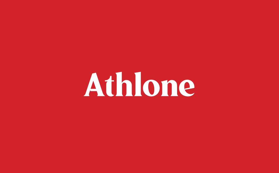 Athlone font big