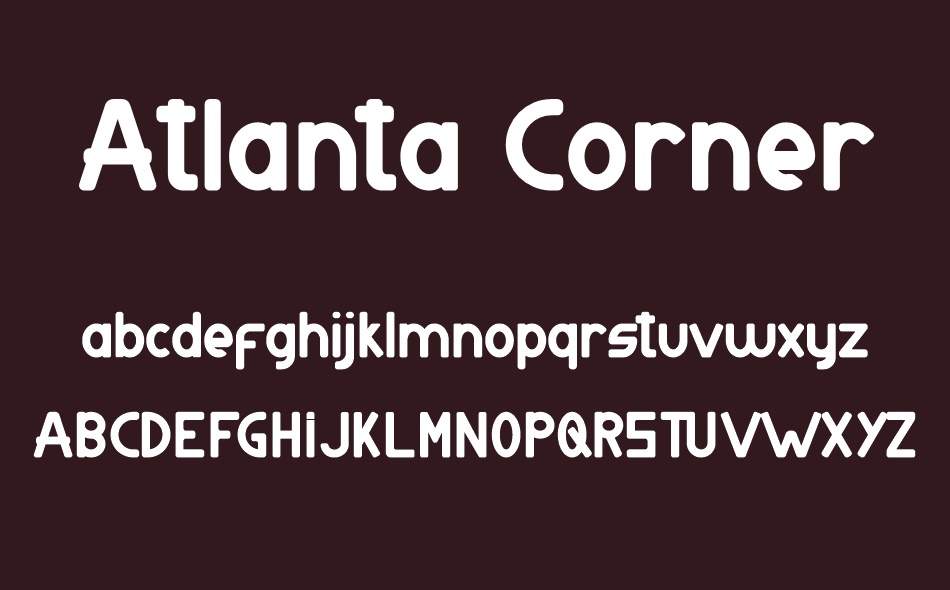 Atlanta Corner font