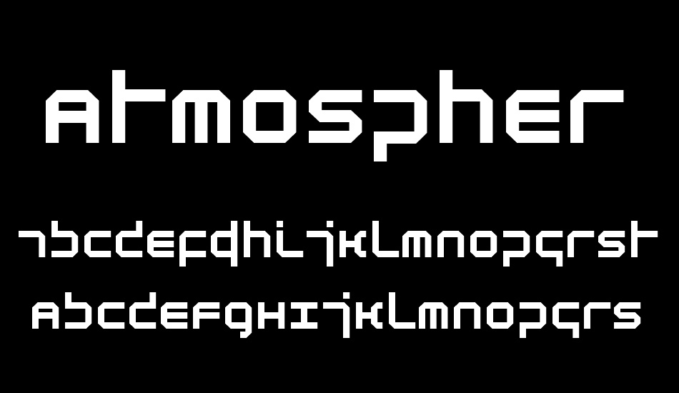 Atmosphere font