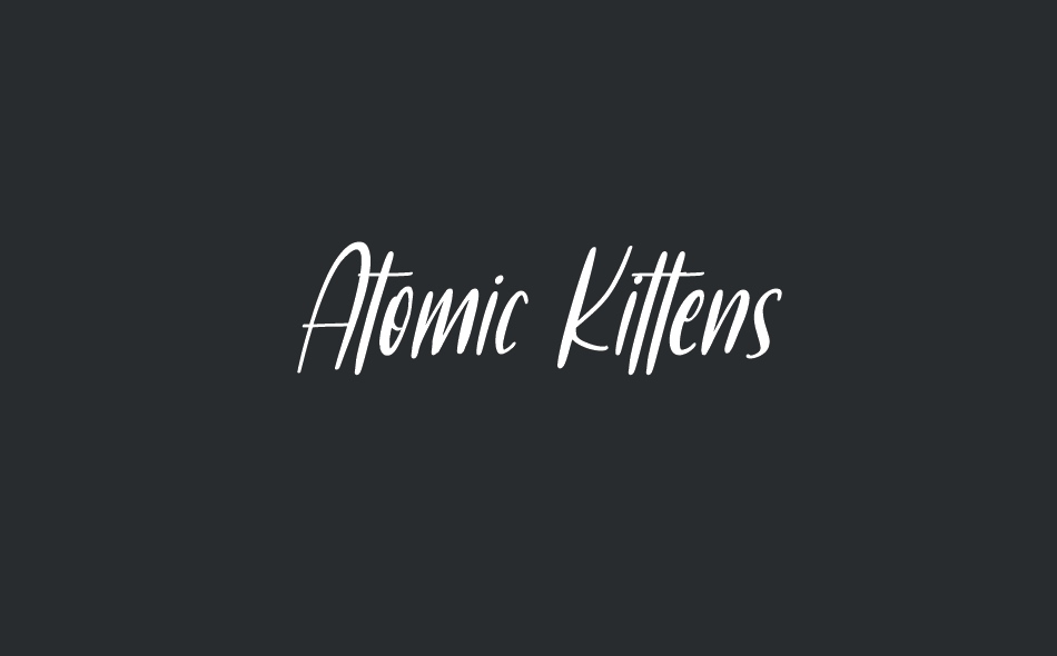 Atomic Kittens font big