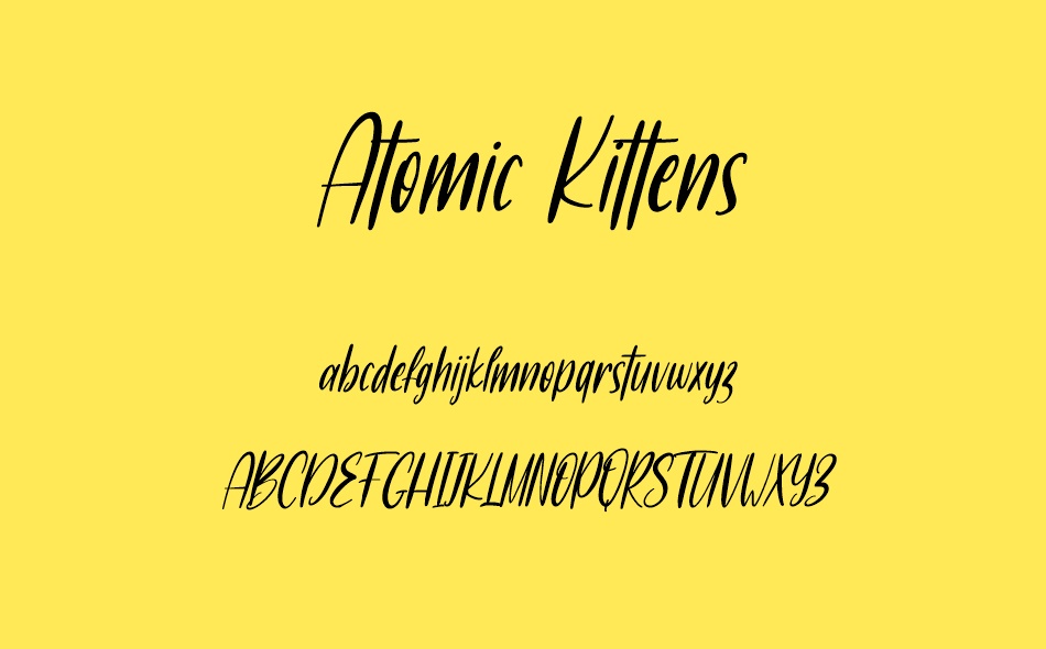 Atomic Kittens font