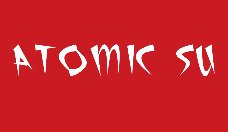 Atomic Sushi font big