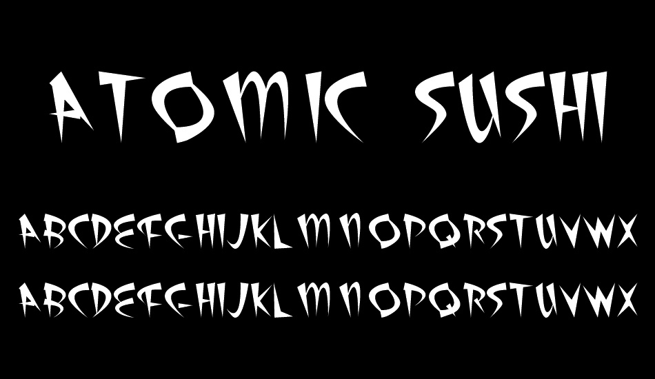 Atomic Sushi font