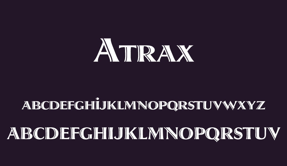 Atrax font