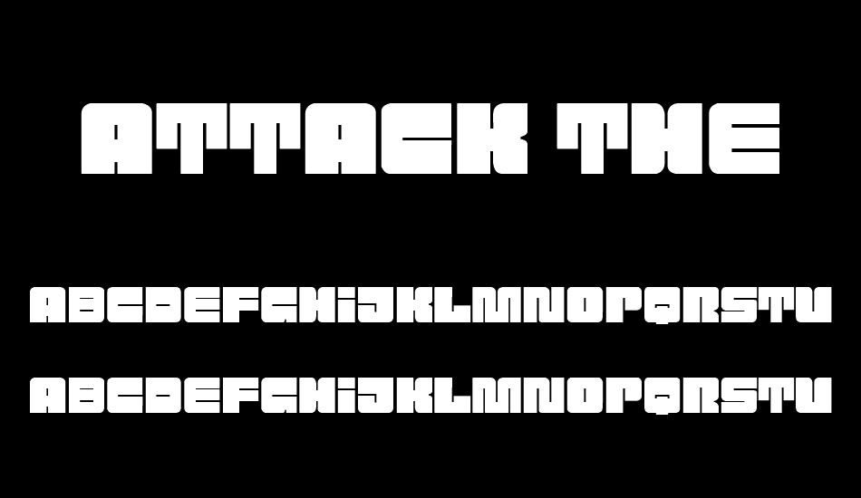 Attack the Block font