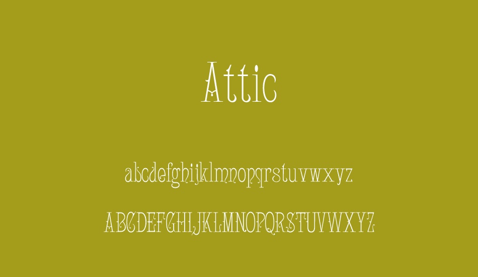 Attic font