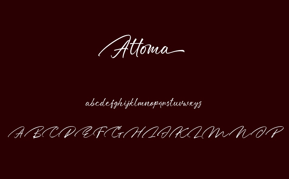Attoma font