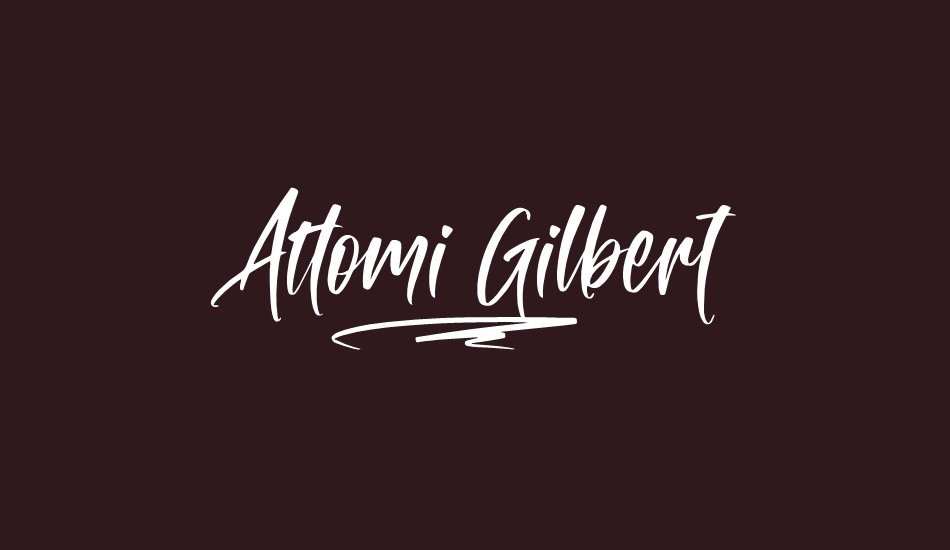 attomi-gilbert font big