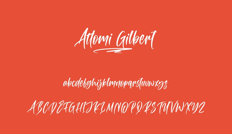 attomi-gilbert font