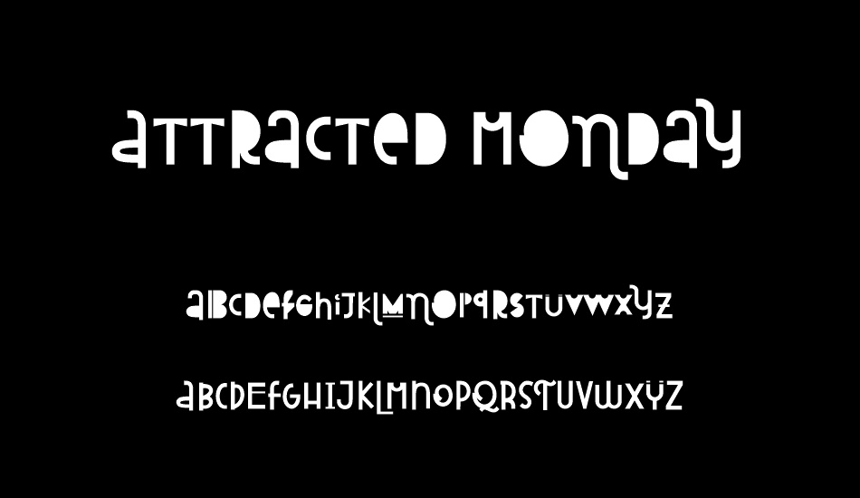 Attracted Monday font