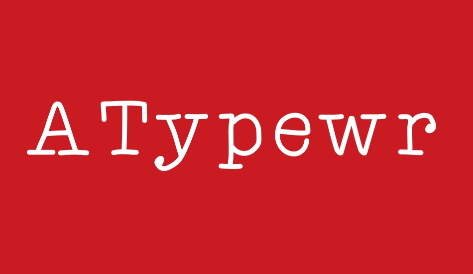 ATypewriterForMe font big