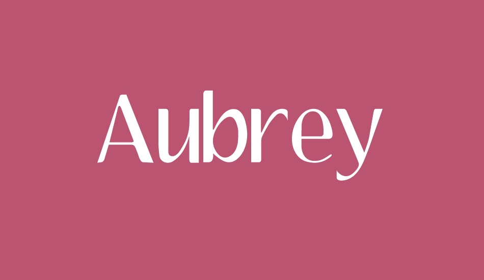 Aubrey font big