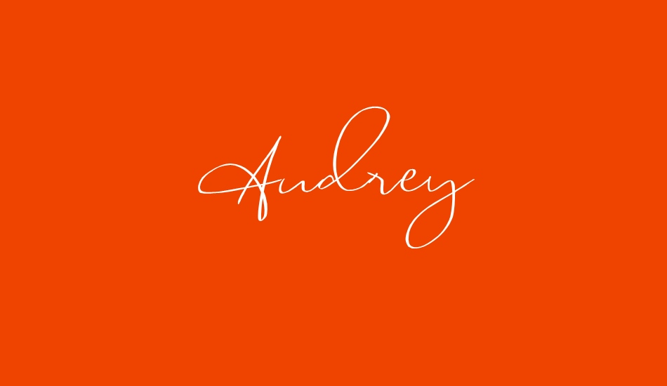 AudreyDemo font big