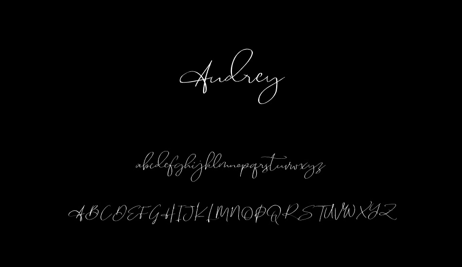 AudreyDemo font