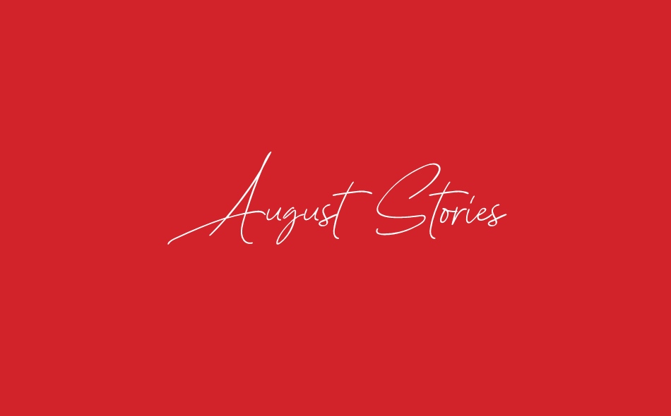 August Stories font big
