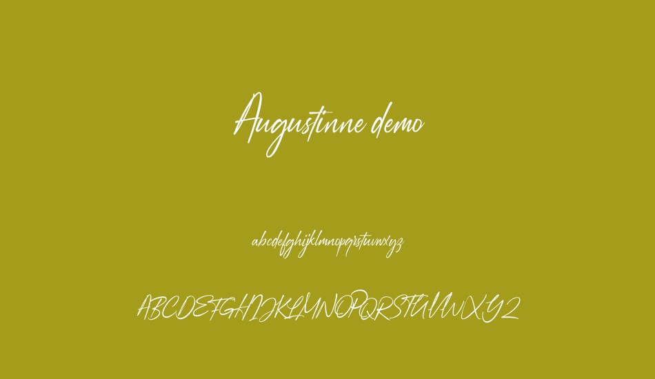 Augustinne demo font