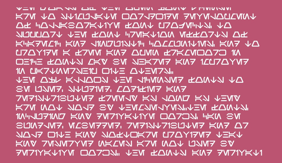 Aurebesh font 1