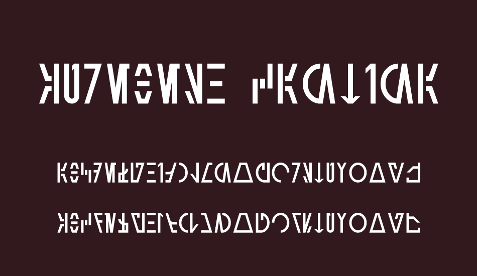 Aurebesh Cantina font
