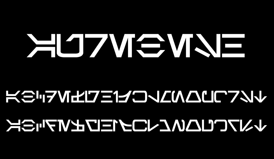 Aurebesh font