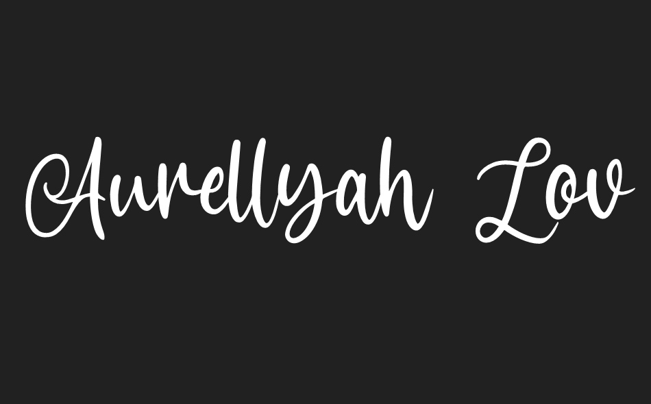 Aurellyah Lovely font big