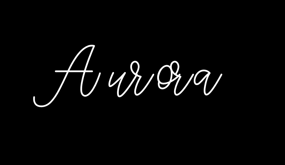 Aurora font big