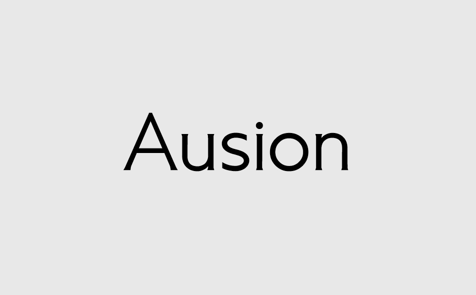 Ausion font big