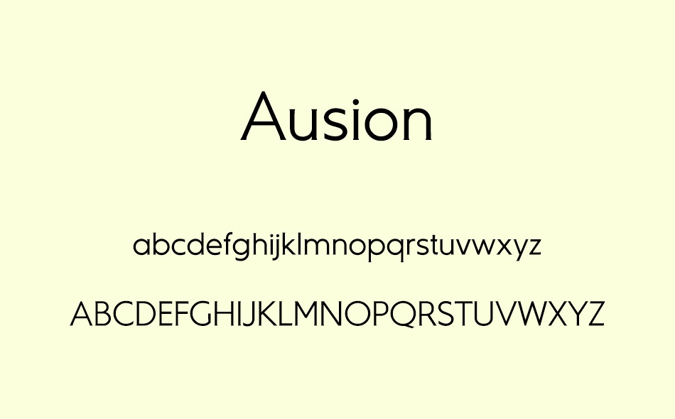 Ausion font