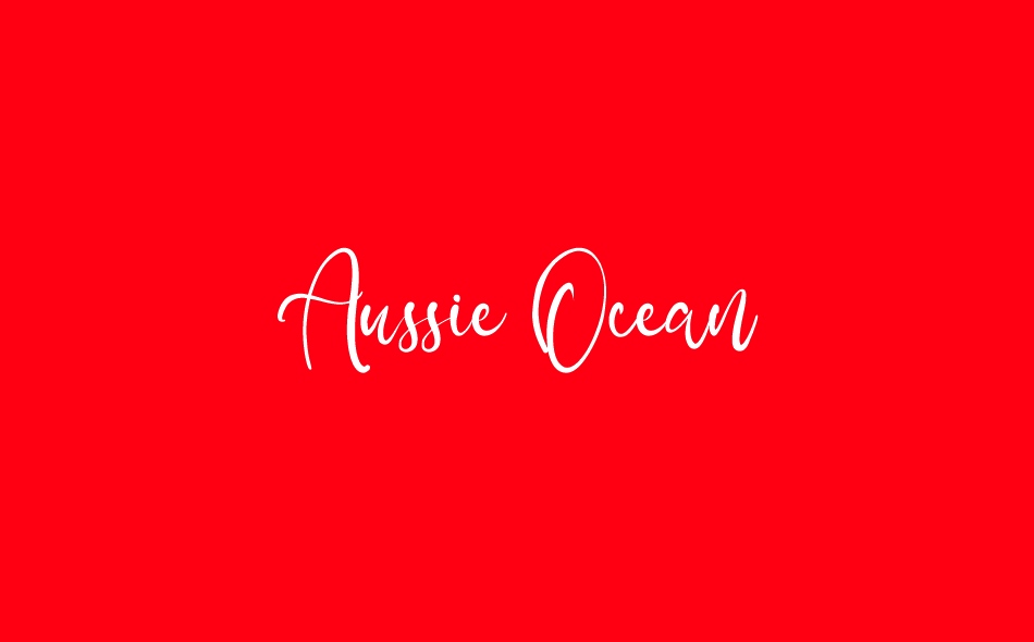 Aussie Ocean font big