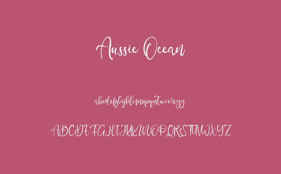 Aussie Ocean font