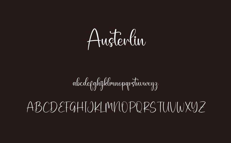 Austerlin font