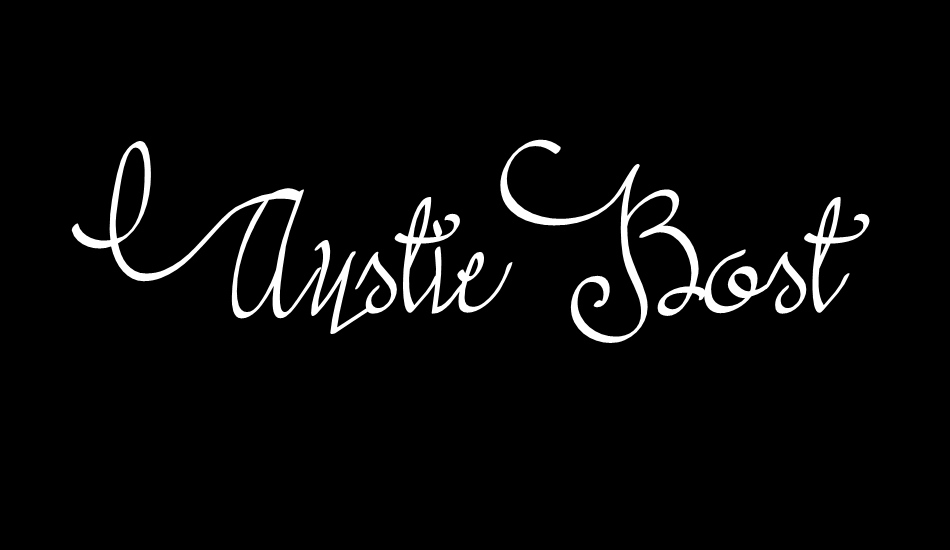 Austie Bost All My Love font big
