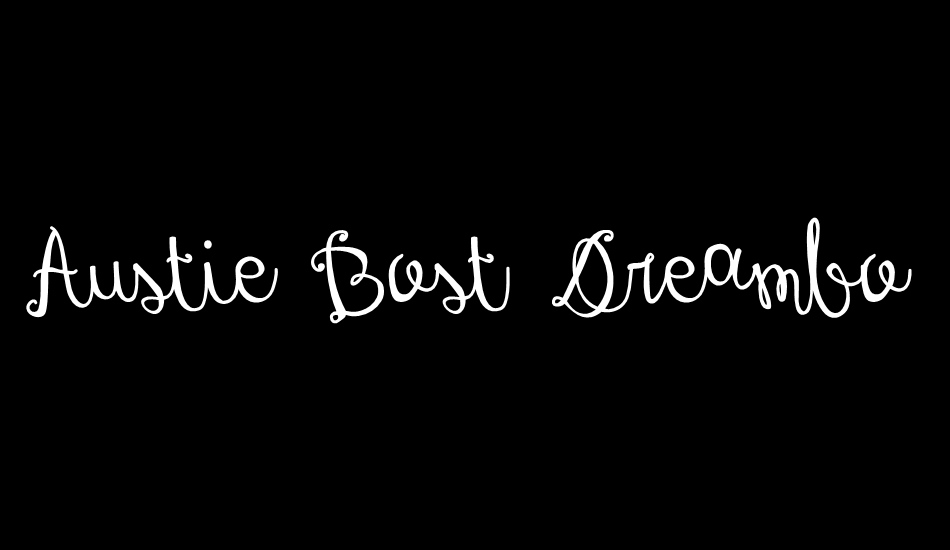 Austie Bost Dreamboat font big