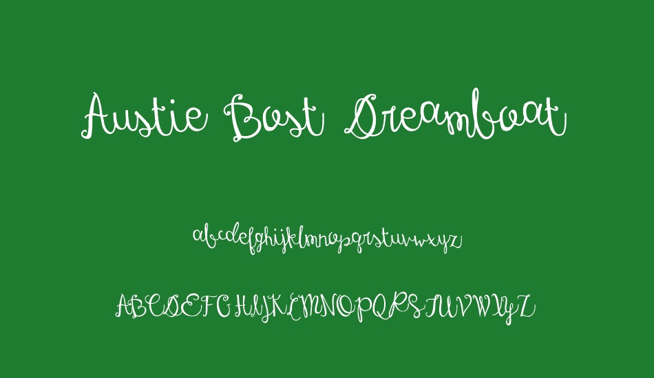 Austie Bost Dreamboat font