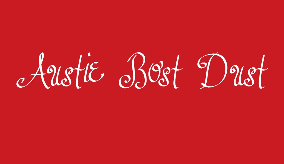 Austie Bost Dust into Diamonds font big