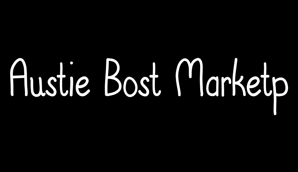 Austie Bost Marketplace font big