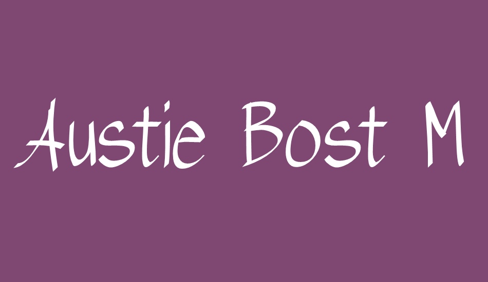 Austie Bost Matamata font big