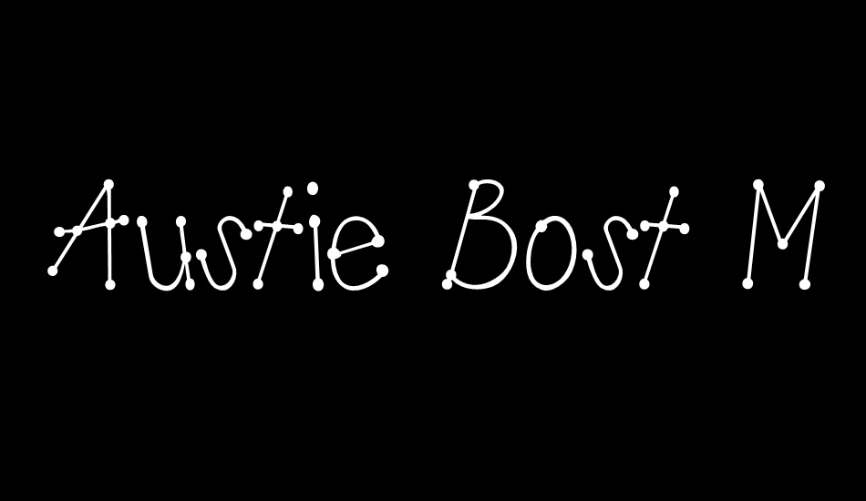 Austie Bost Mud Pies font big