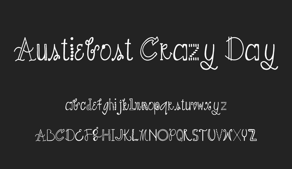 Austiebost Crazy Days font