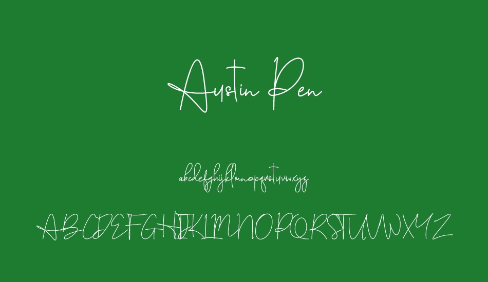 Austin Pen font