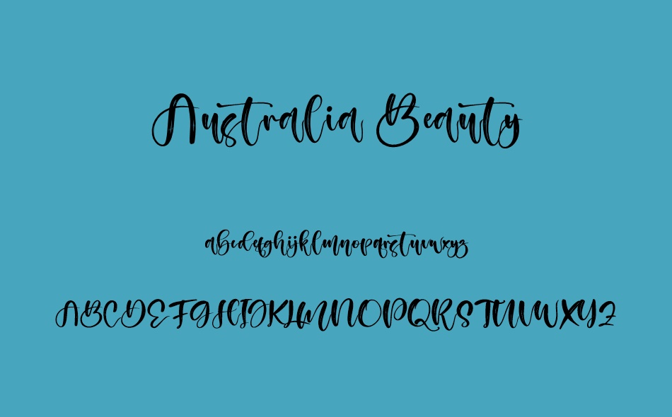 Australia Beauty font