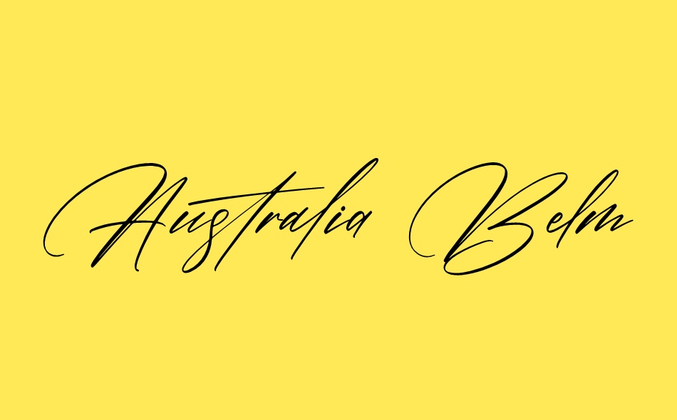 Australia Belmonte font big