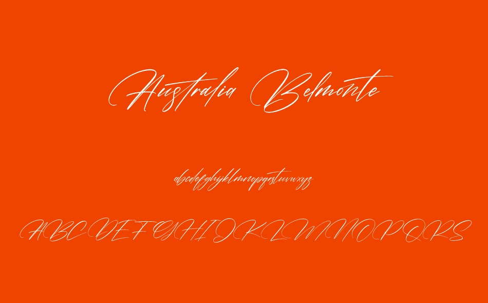 Australia Belmonte font