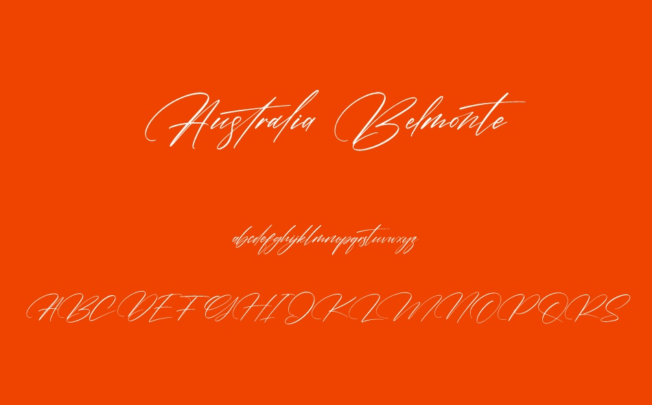 Australia Belmonte font