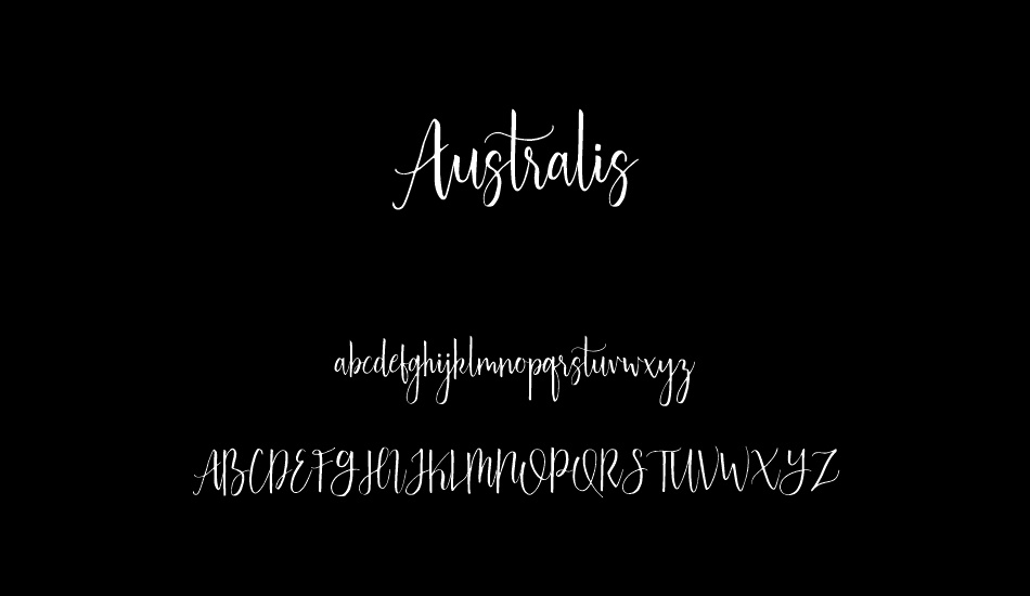 Australis Regular font